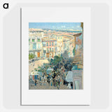 View of a Southern French City - Frederic Childe Hassam Poster.