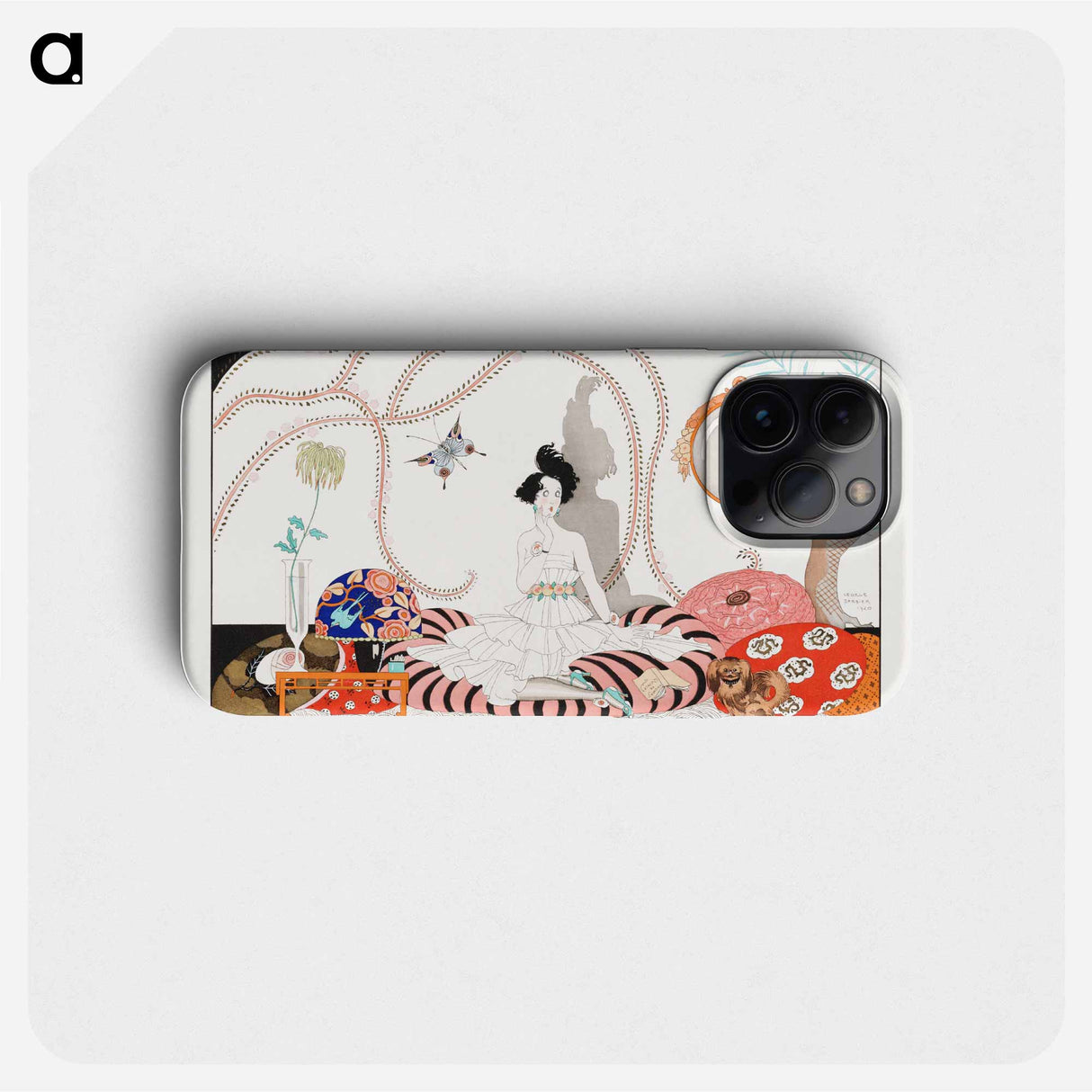 Minhuit ... ou l'appartement a la mode. Plate no. 7 - ジョルジュ バルビエ Phone Case.