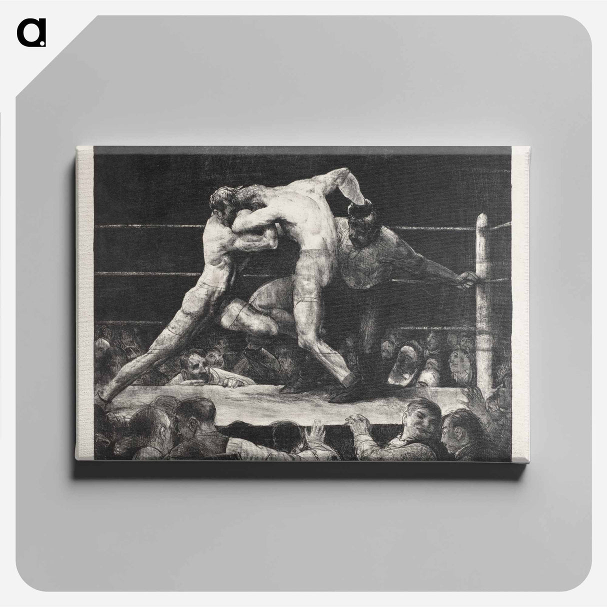 A stag at Sharkey's - George Bellows Canvas.