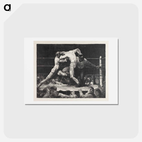 アートポストカード-A stag at Sharkey's - ジョージ ベローズ Postcard.