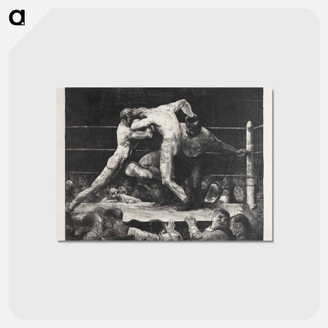 アートポストカード-A stag at Sharkey's - ジョージ ベローズ Postcard.