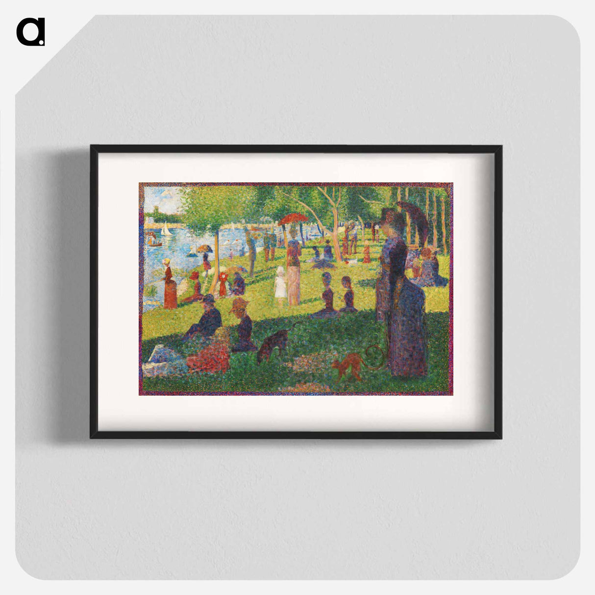 Study For a Sunday on La Grande Jatte - Georges Seurat Poster.