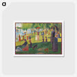 アートポストカード-Study For a Sunday on La Grande Jatte - ジョルジュ スーラ Postcard.