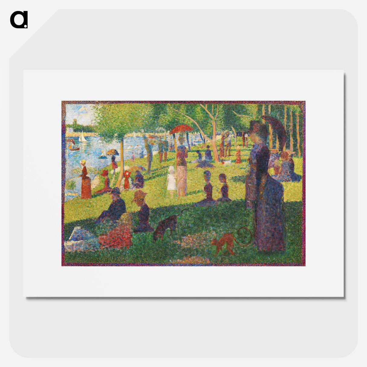 Study For a Sunday on La Grande Jatte - Georges Seurat Poster.