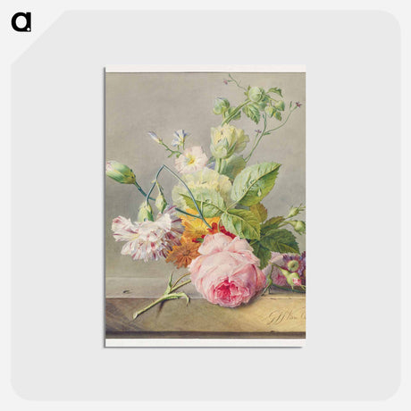 アートポストカード-Floral Still Life
 - ジョージアス ヤコブス ヨハネス ファン オス Postcard.