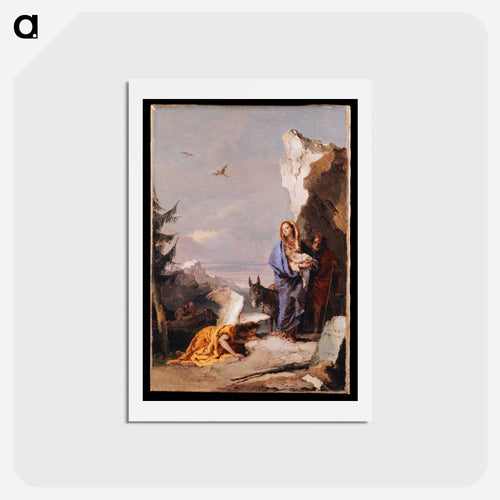 The Flight into Egypt
 - ジョバンニ バティスタ ティエポロ Postcard.