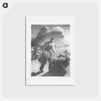 アートポストカード-Approaching Storm - グラント ウッド Postcard.