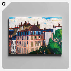 アートパネル-Rooftops, Paris - ヘンリー ライマン サイエン Canvas.