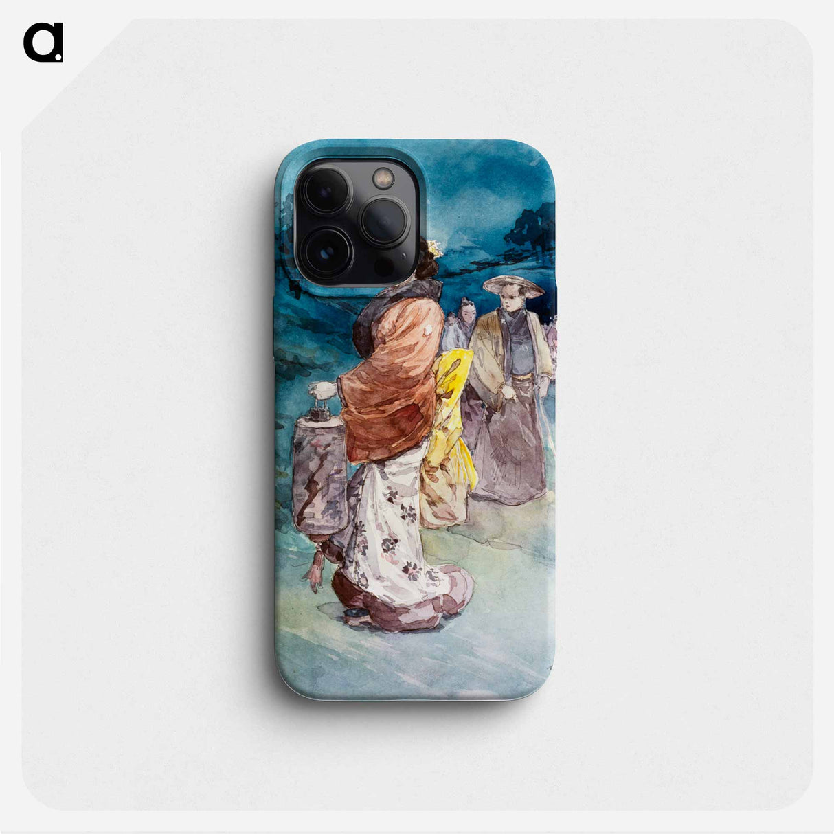 Procession of characters in Japanese costume - アンリ ソム Phone Case.