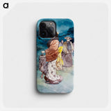 Procession of characters in Japanese costume - アンリ ソム Phone Case.