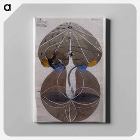 アートパネル-Tree of Knowledge No.2 Series W - ヒルマ アフ クリント Canvas.