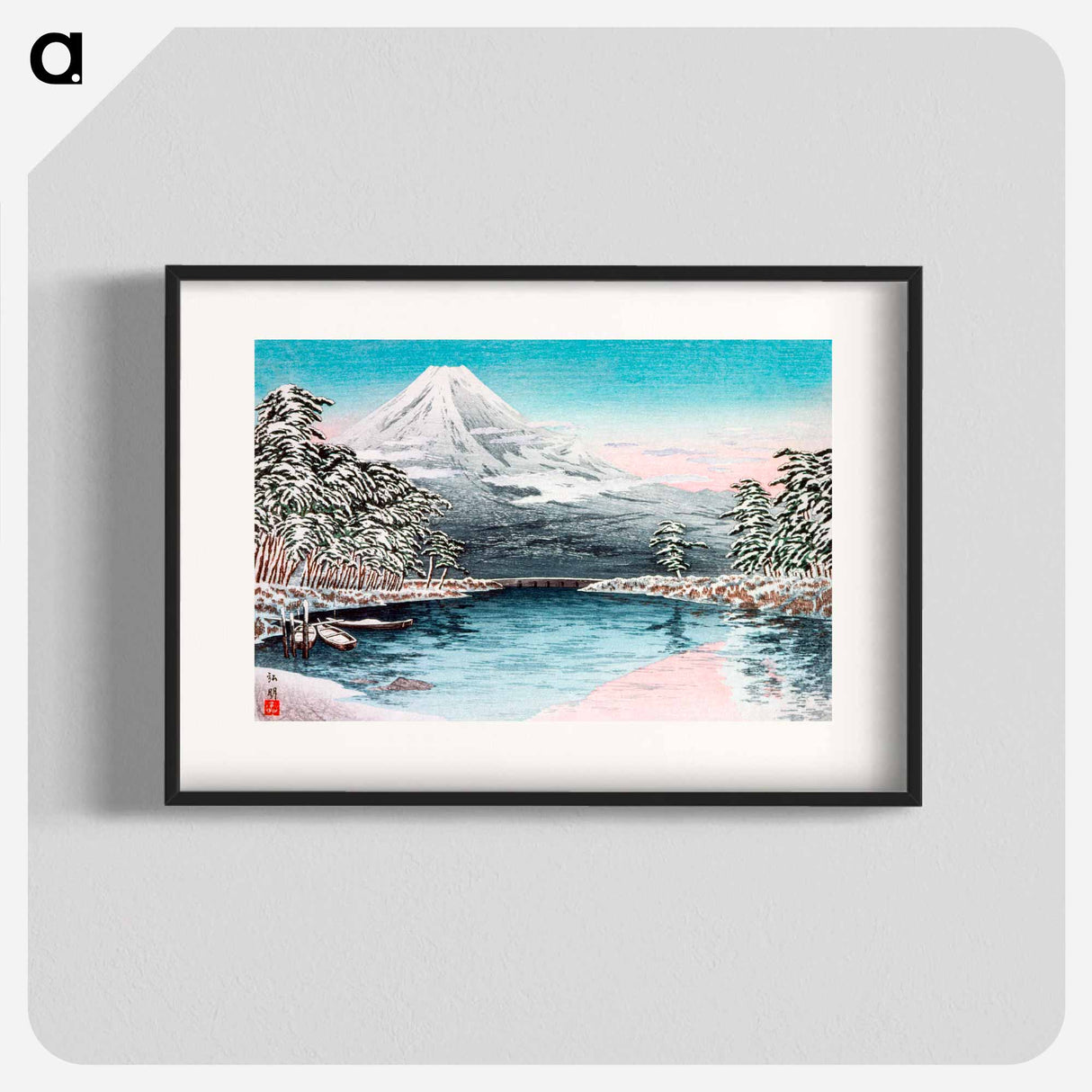 Mt. Fuji from Tagonoura, Snow Scene - 高橋 弘明 Poster.