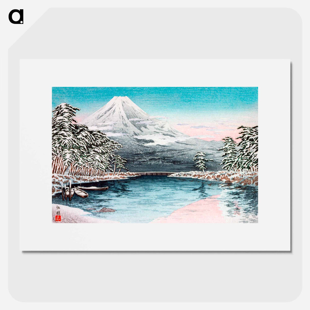 Mt. Fuji from Tagonoura, Snow Scene - 高橋 弘明 Poster.