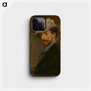 Self-Portrait with Flowered Hat - ジェームズ アンソール Phone Case.