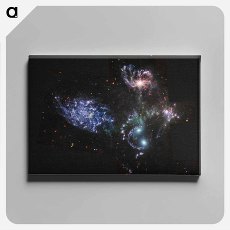 アートパネル-Stephan's Quintet
 - ジェームズ ウェッブ宇宙望遠鏡 Canvas.