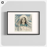 Detailed design of a woman's head - Jan Toorop Poster.