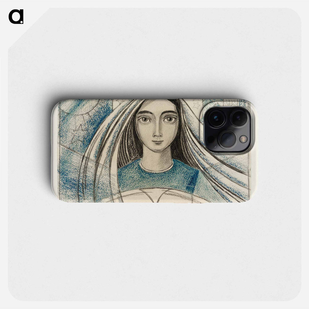 Detailed design of a woman's head - Jan Toorop Phone Case.