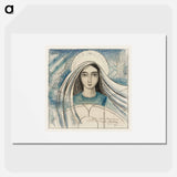 Detailed design of a woman's head - Jan Toorop Poster.