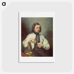 アートポストカード-Portrait of Armand Ono - ジャン フランソワ ミレー Postcard.
