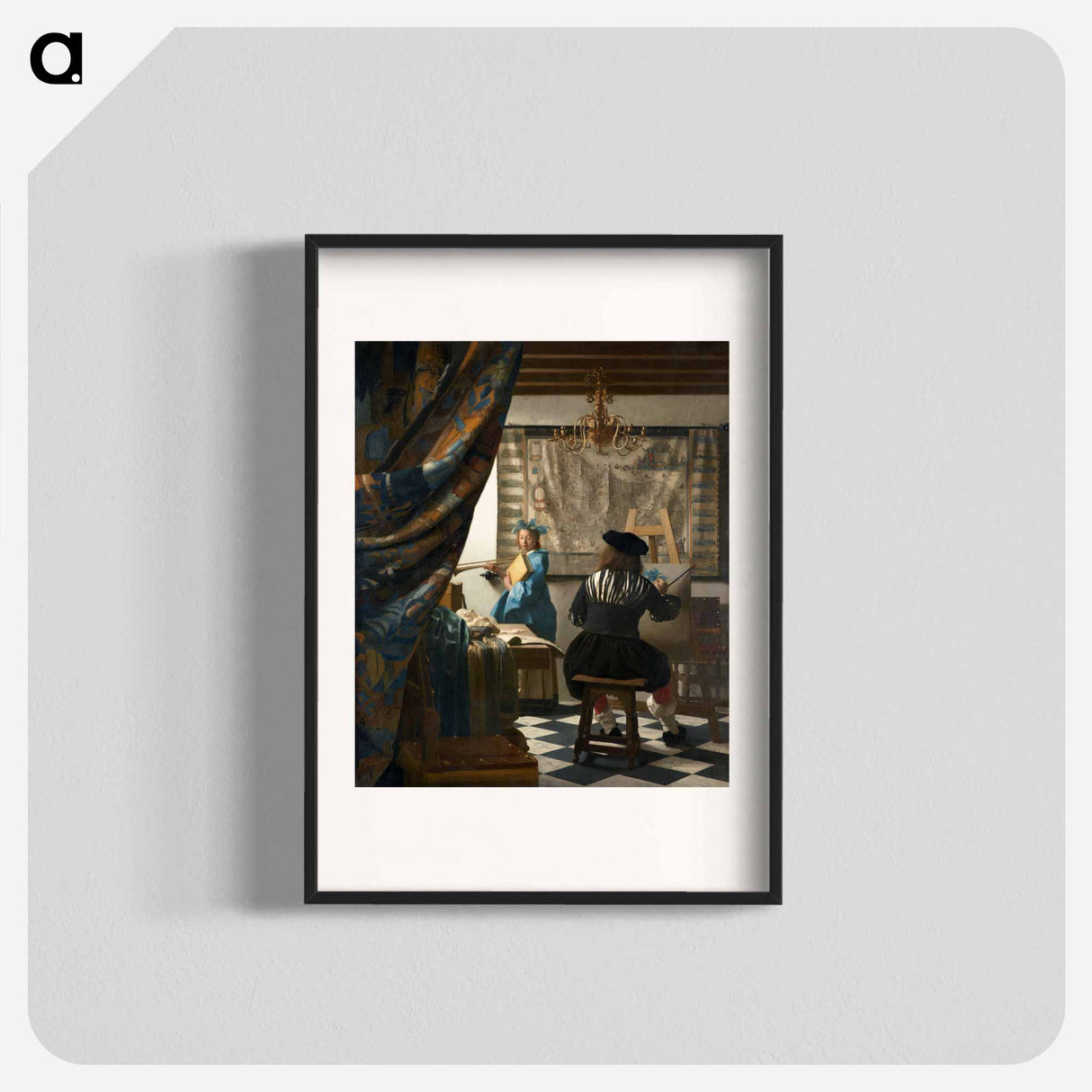 The Allegory of Painting - Johannes Vermeer Poster.