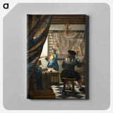 The Allegory of Painting - Johannes Vermeer Canvas.