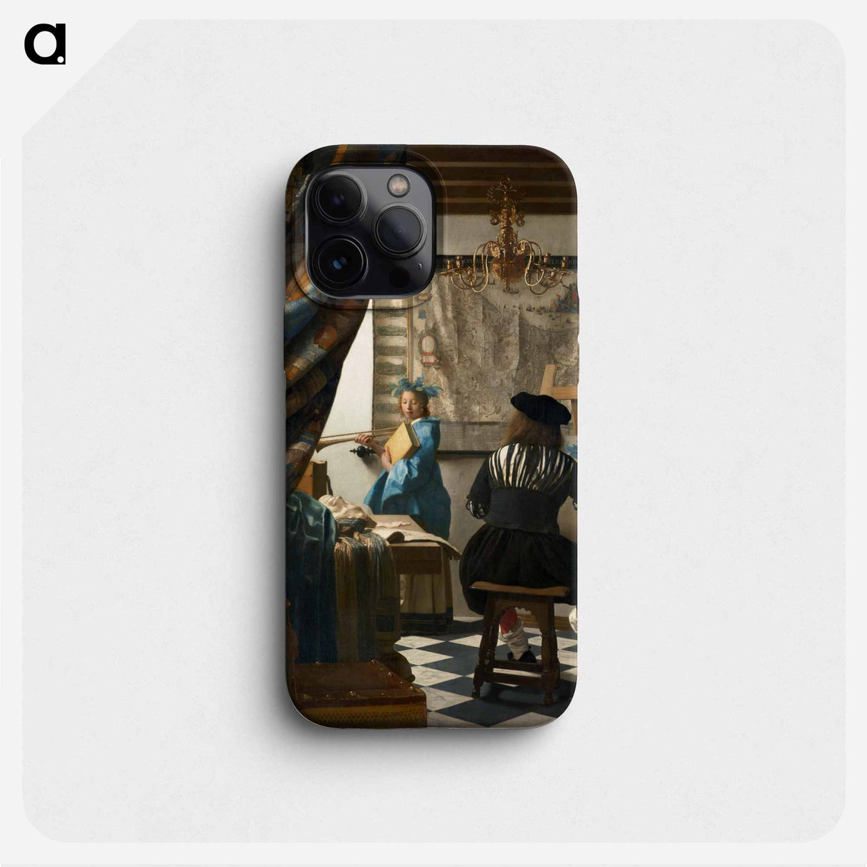 The Allegory of Painting - Johannes Vermeer Phone Case.