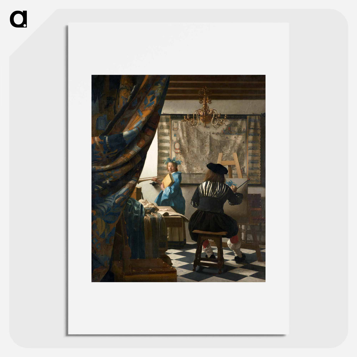 The Allegory of Painting - Johannes Vermeer Poster.