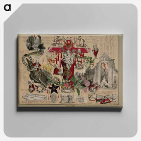 アートパネル-Victorian Blood Book
 - ジョン ビングリー ガーランド Canvas.
