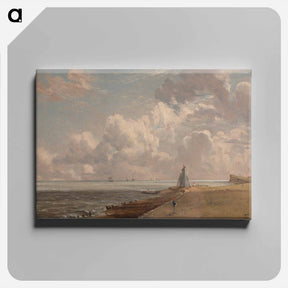 アートパネル-Harwich: The Low Lighthouse and Beacon Hill
 - ジョン コンスタブル Canvas.