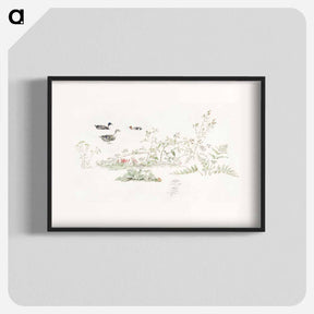 アートポスター-Plants and Waterfowl
 - ジョセフス アウグストゥス クニップ Poster.