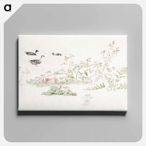 アートパネル-Plants and Waterfowl
 - ジョセフス アウグストゥス クニップ Canvas.