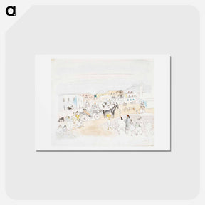 アートポストカード-Landscape with Carriage and Figures, Tunis
 - ジュール パスキン Postcard.