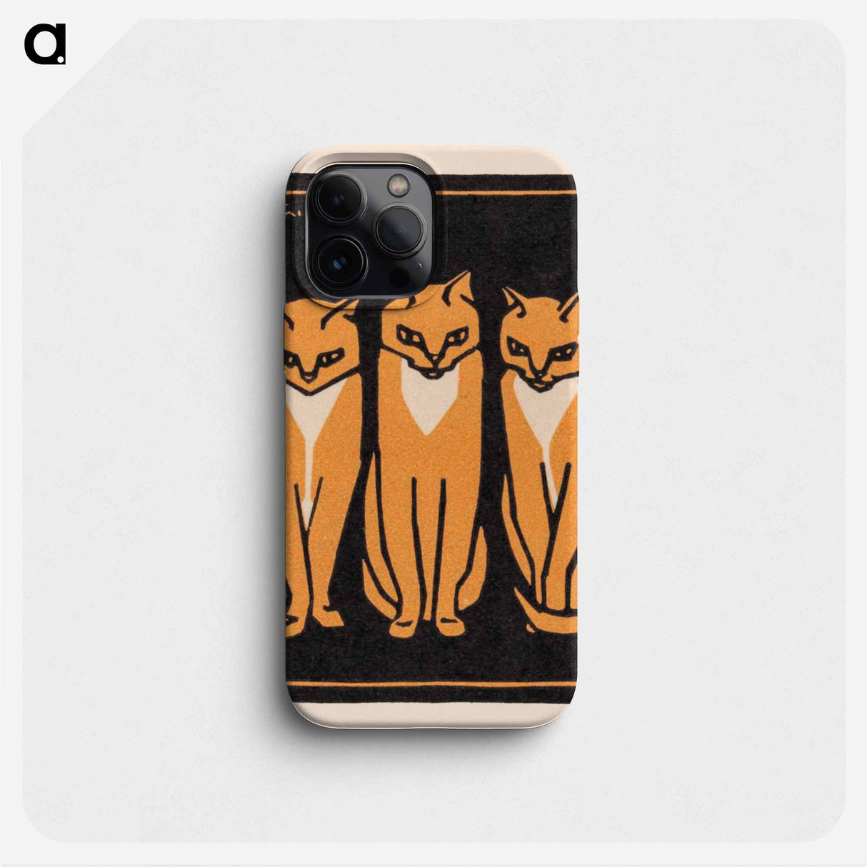 Three cats - Julie de Graag Phone Case.