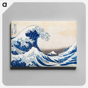 アートパネル-Hokusai's Under the Wave off Kanagawa - 葛飾 北斎 Canvas.