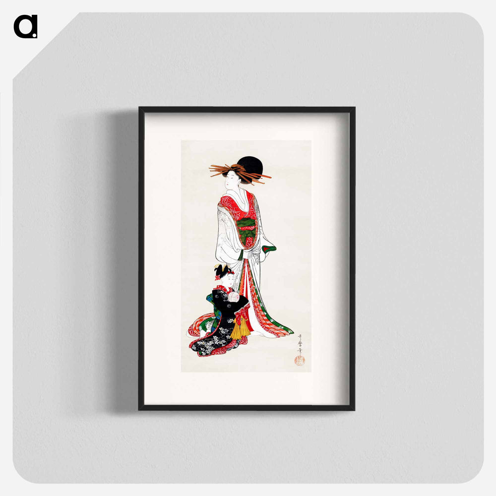 Japanese woman - 喜多川 歌麿 Poster.