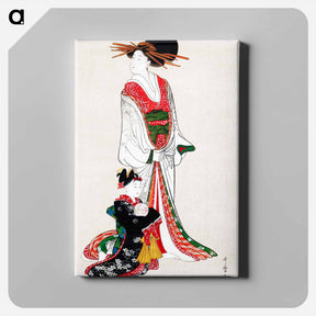 アートパネル-Japanese woman - 喜多川 歌麿 Canvas.