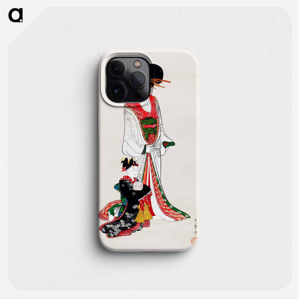 Japanese woman - 喜多川 歌麿 Phone Case.