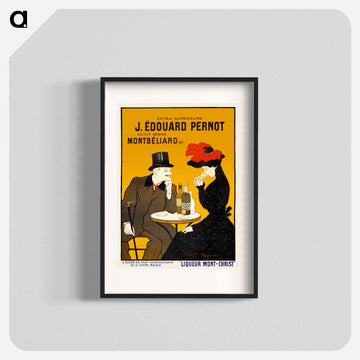 Man and woman at a cafe - Leonetto Cappiello Poster.