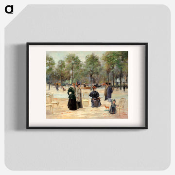 To the Champs Elysees - Louis Abel Trussier Poster.