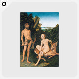 アートポストカード-Apollo and Diana
 - ルーカス クラナッハ Postcard.