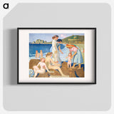 Bathers in Perros Guirec - モーリス ドニ Poster.