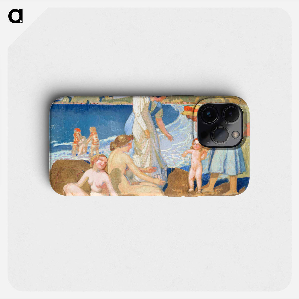 Bathers in Perros Guirec - モーリス ドニ Phone Case.