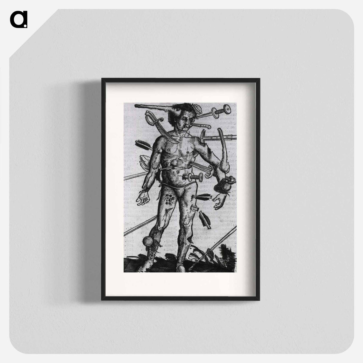 アートポスター-Wound Man
 - 国立医学図書館 Poster.