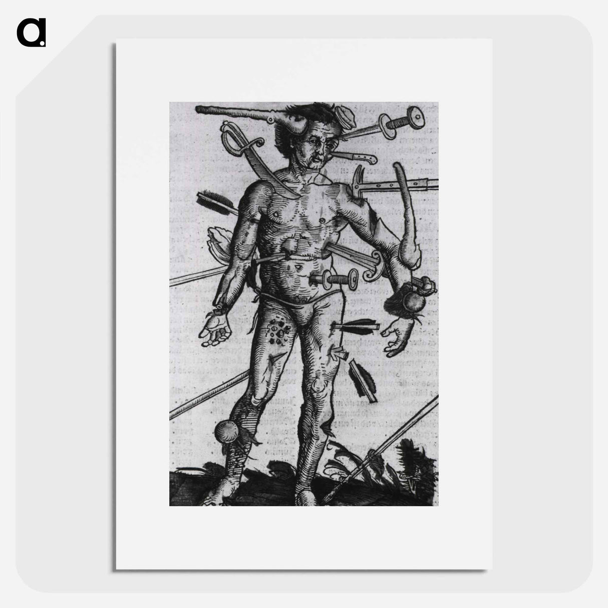 アートポスター-Wound Man
 - 国立医学図書館 Poster.