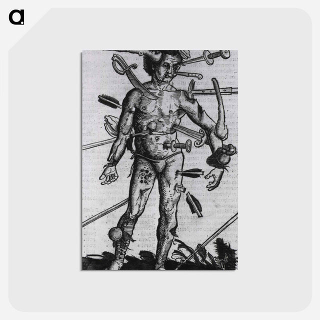 アートポストカード-Wound Man
 - 国立医学図書館 Postcard.