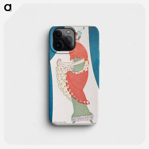 Woman in a tubular dress - オットー フリードリヒ カール レンデッケ Phone Case.