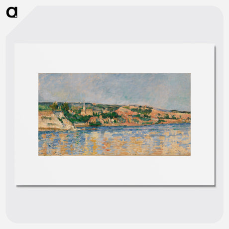 The Village of L'Estaque Seen from the Sea - Paul Cezanne Poster.