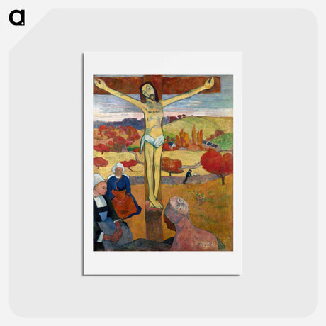 アートポストカード-The Yellow Christ - ポール ゴーギャン Postcard.