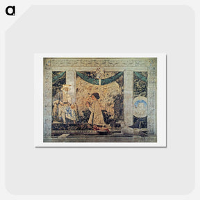 アートポストカード-St. Sigismund and Sigismondo Pandolfo Malatesta - ピエロ デラ フランチェスカ Postcard.