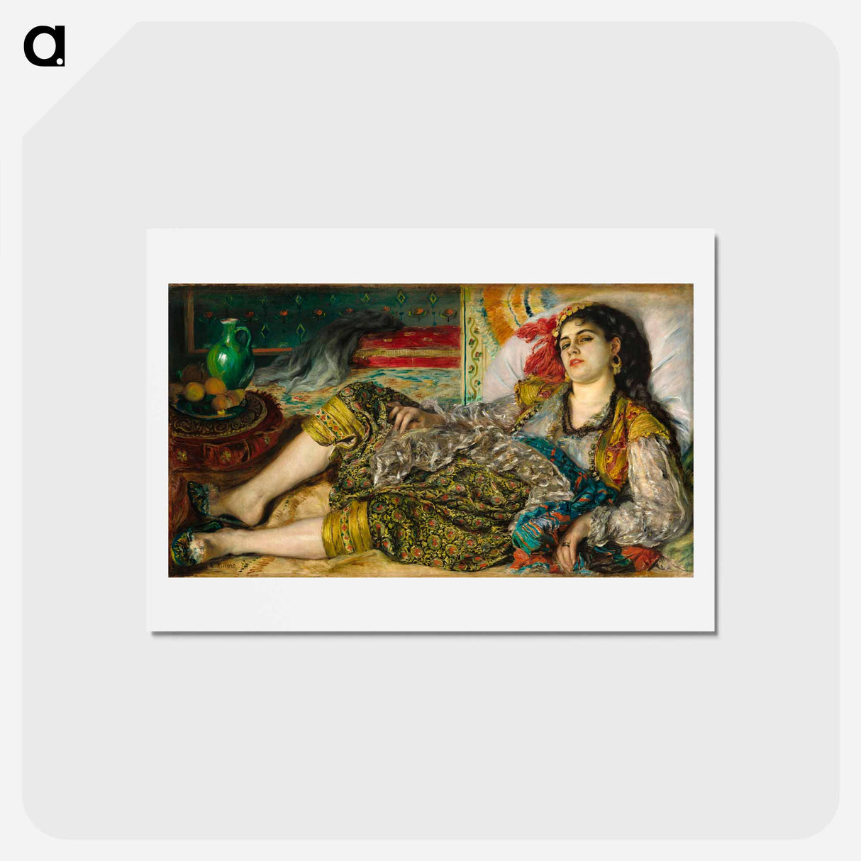 アートポストカード-Odalisque - ピエール オーギュスト ルノワール Postcard.
